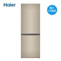海尔/Haier BCD-178TMPT 101-200L/3级/双门/机械控温/直冷/银色/电冰箱