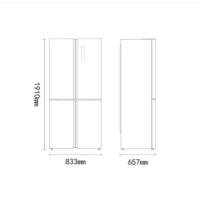 海尔/Haier BCD-502WDCEU1 501-600L/1级/十字双开门/电脑控温/风冷/蓝色/电冰箱